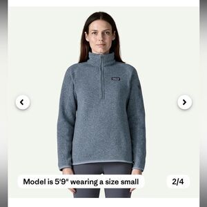 Blue Patagonia 3/4 Zip Fleece